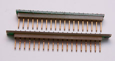 Plated pins from a inside a computer
