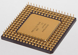 Underside of an Intel 486 Processor.