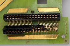 The break-away shows the gold plated receptacles withing this connector