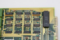 This is a beautiful board with gold traces, fingers and valuable IC chips. It is from a telecom board.