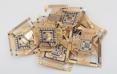 Pile of unfinished processor cores.
